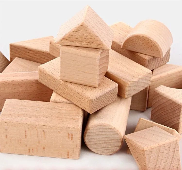 Log Blocks with Wooden Box - Open ended wooden toys