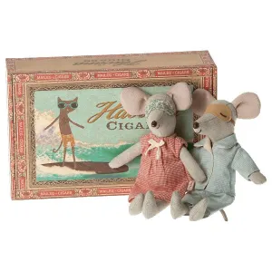 Mum   Dad Mice in Cigarbox