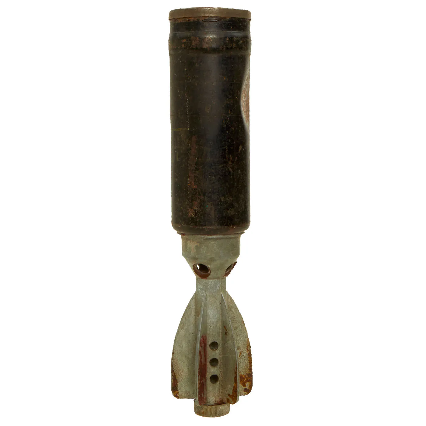 Original British WWII Ordnance SBML Two-Inch Mortar Illumination Parachute Round - INERT - Dated 1943