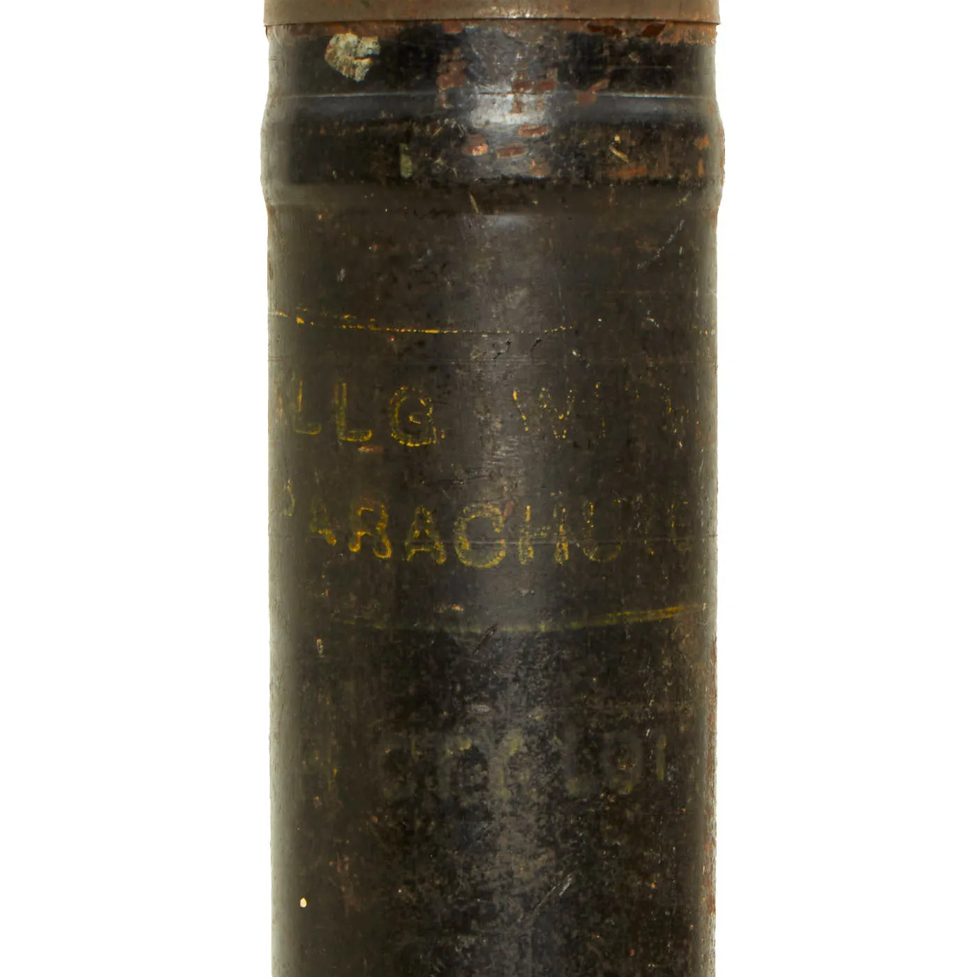 Original British WWII Ordnance SBML Two-Inch Mortar Illumination Parachute Round - INERT - Dated 1943