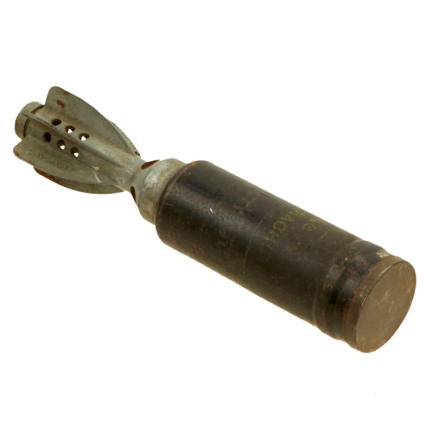 Original British WWII Ordnance SBML Two-Inch Mortar Illumination Parachute Round - INERT - Dated 1943