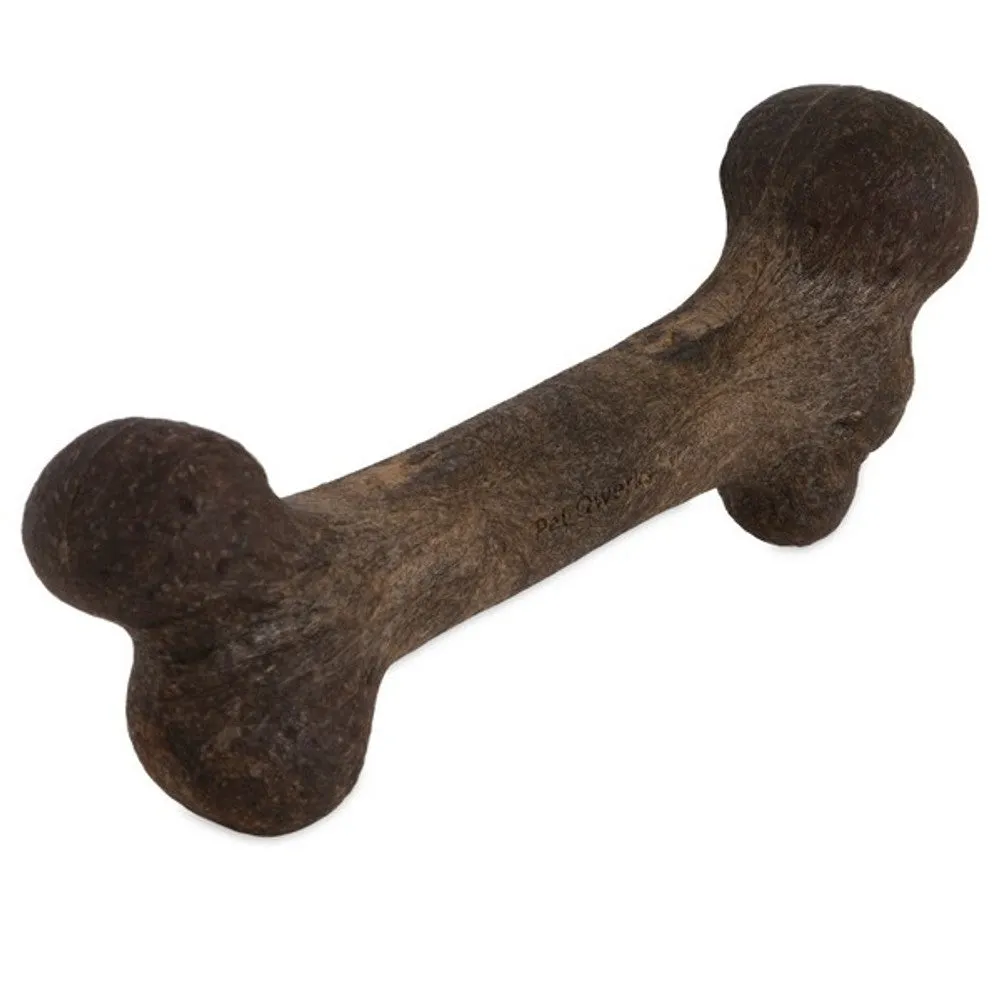 Pet Qwerks Dinosaur BarkBones Steak Nylon Tough Dog Toys 3 Sizes