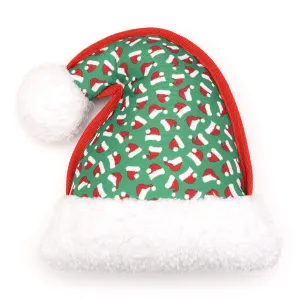 Santa Hat Tough Animal Dog Toy