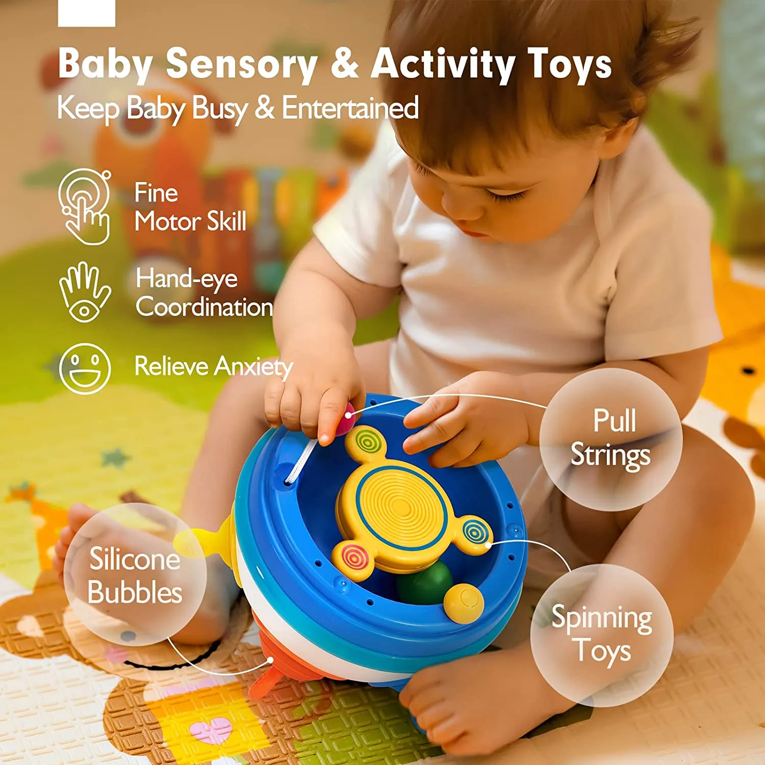 Sensory Toys Pop Fidget Toys Spinning Toy