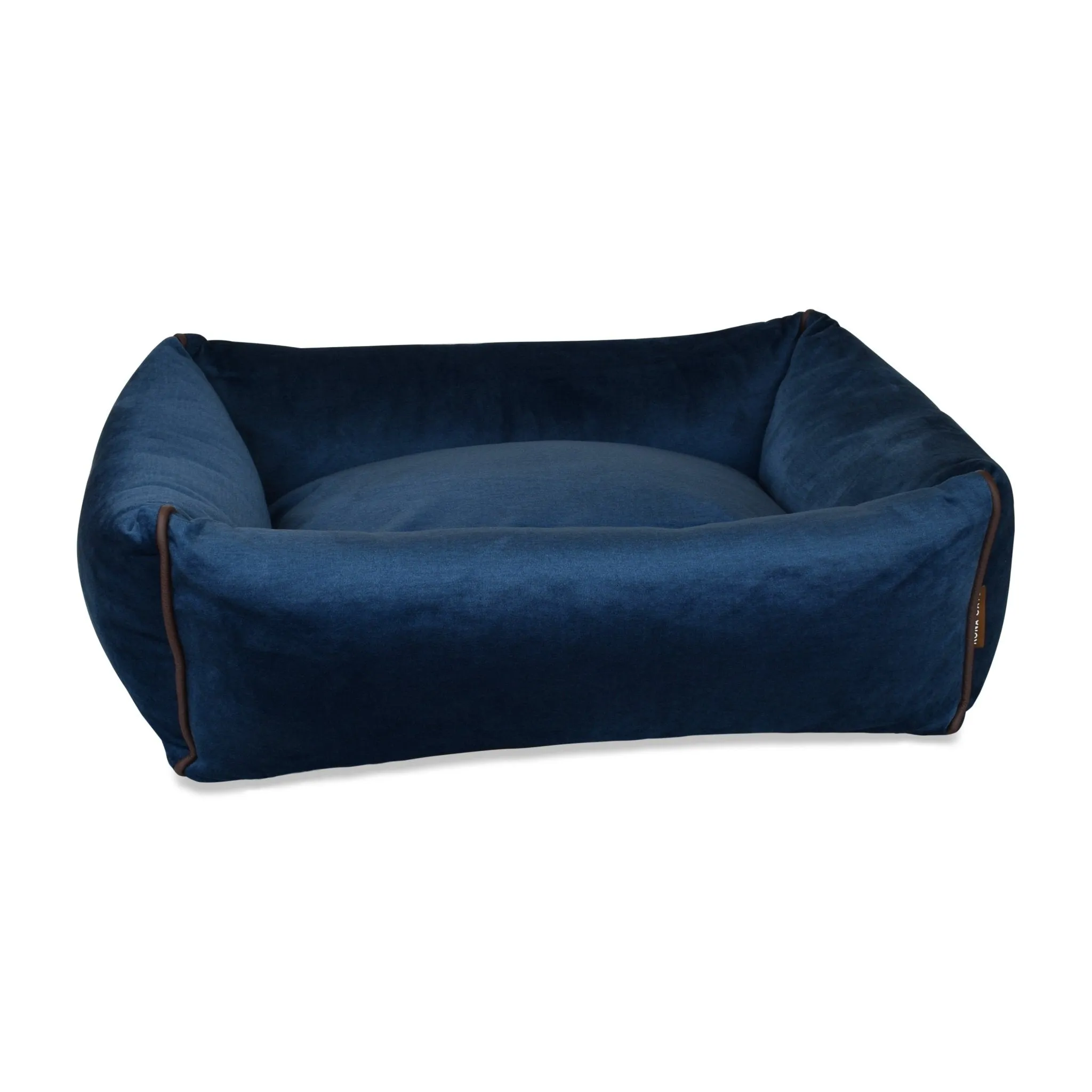 Snuggle Cave Pet Bed - Midnight Blue Velvet