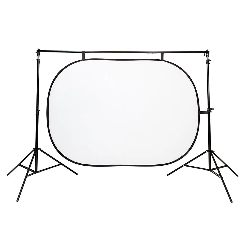 Strobepro 5x7 Double Sided Flexout Backdrop - White / Black