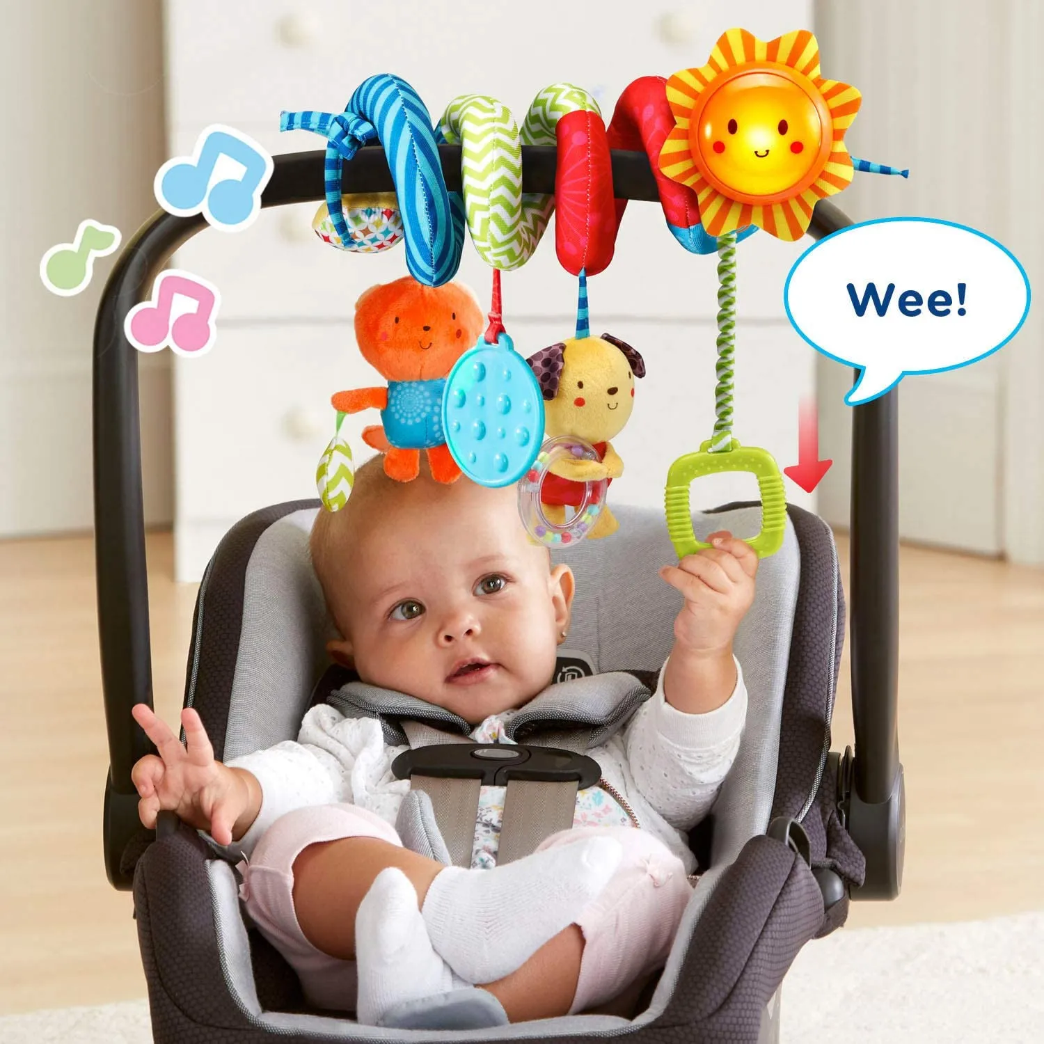 Sunny Days Musical Spiral Stroller Toy