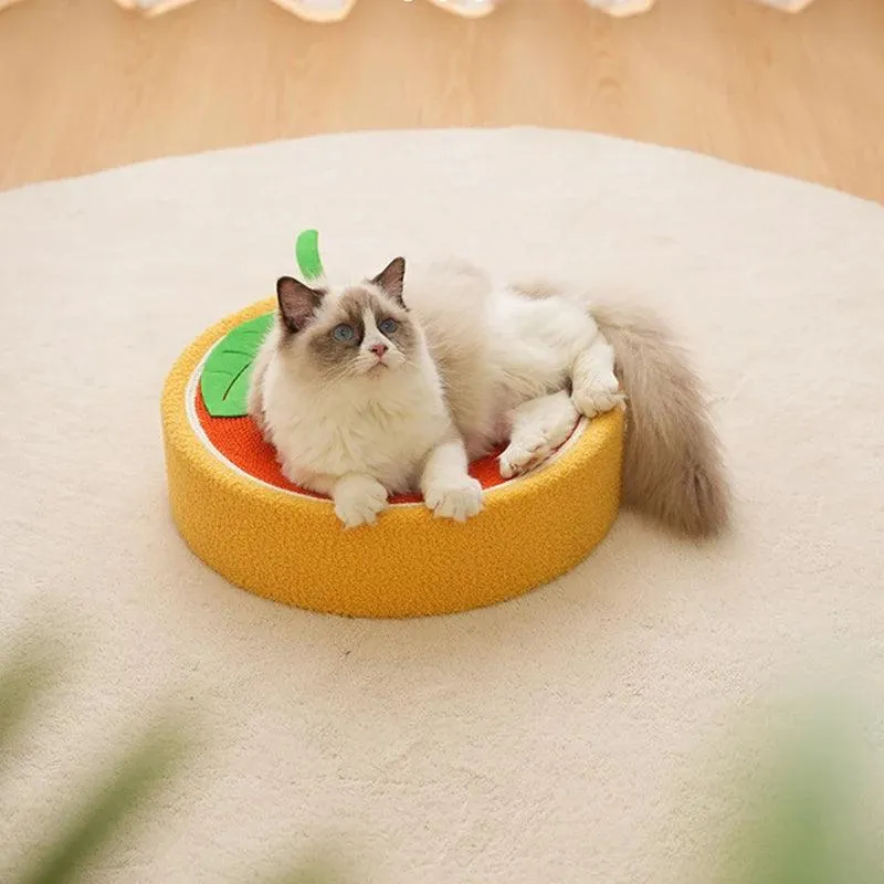 Whisker Whirl Cat Bed Scratcher