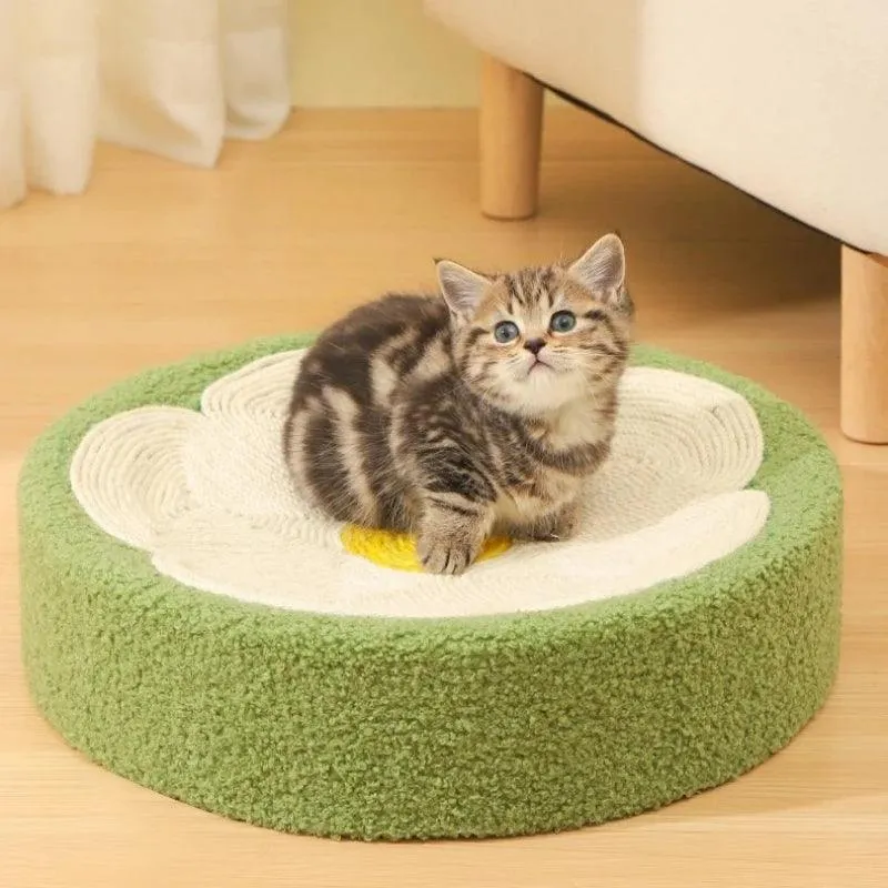 Whisker Whirl Cat Bed Scratcher