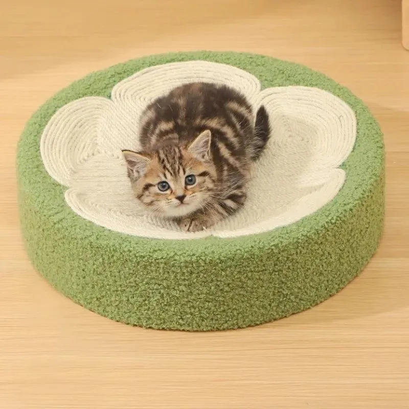 Whisker Whirl Cat Bed Scratcher