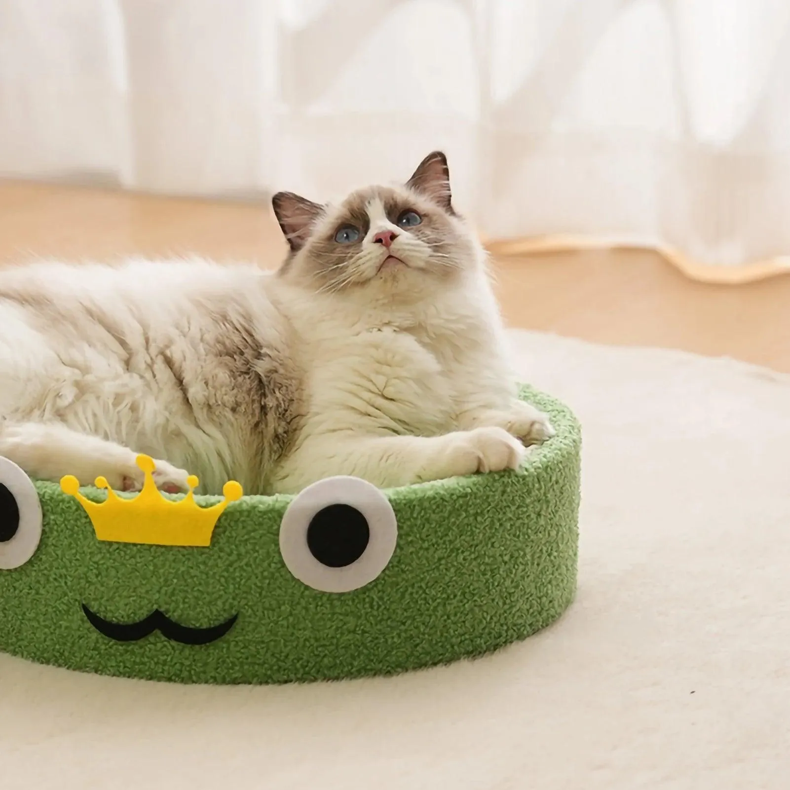 Whisker Whirl Cat Bed Scratcher