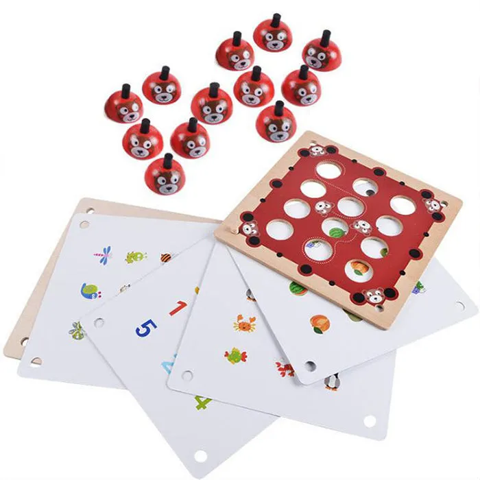 Wooden Montessori Memory Game - Mathematics toys