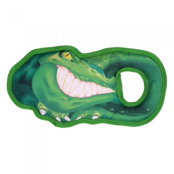 Zeus Growlers Tough Tug Dog Toys Crocodile